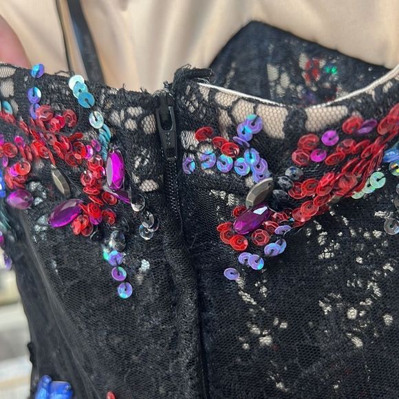 Embellished Cocktail Dress - Picture 5 of 7